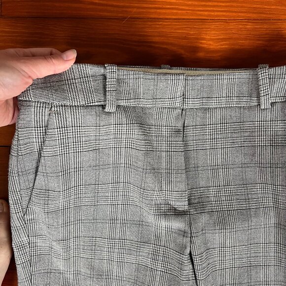 H&M Cropped Ankle Houndstooth Patterned Work Pants SIZE 0 - Picture 3 of 4